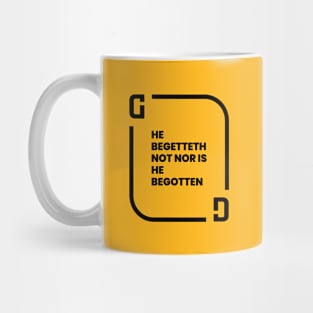 GOD Typography Mug